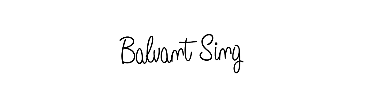 You should practise on your own different ways (Angelique-Rose-font-FFP) to write your name (Balvant Sing) in signature. don't let someone else do it for you. Balvant Sing signature style 5 images and pictures png