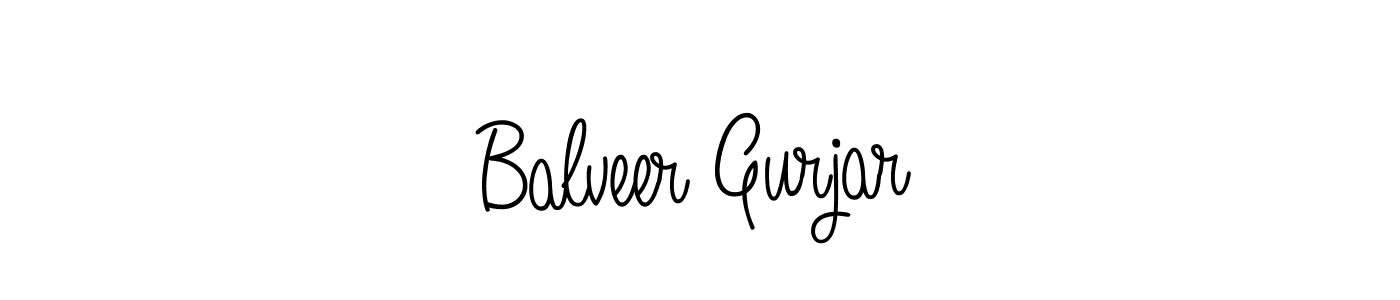 Create a beautiful signature design for name Balveer Gurjar. With this signature (Angelique-Rose-font-FFP) fonts, you can make a handwritten signature for free. Balveer Gurjar signature style 5 images and pictures png