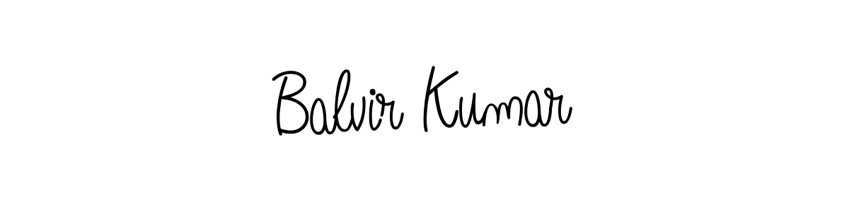 Create a beautiful signature design for name Balvir Kumar. With this signature (Angelique-Rose-font-FFP) fonts, you can make a handwritten signature for free. Balvir Kumar signature style 5 images and pictures png