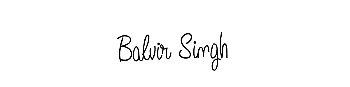 The best way (Angelique-Rose-font-FFP) to make a short signature is to pick only two or three words in your name. The name Balvir Singh include a total of six letters. For converting this name. Balvir Singh signature style 5 images and pictures png