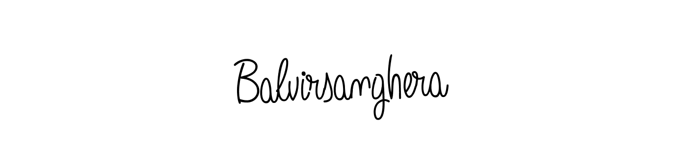 Make a beautiful signature design for name Balvirsanghera. With this signature (Angelique-Rose-font-FFP) style, you can create a handwritten signature for free. Balvirsanghera signature style 5 images and pictures png