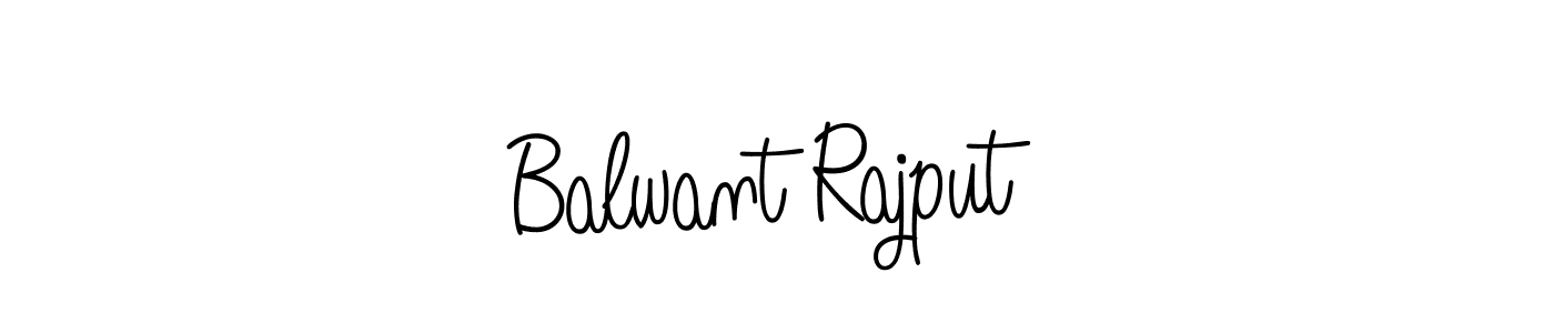 Make a beautiful signature design for name Balwant Rajput. With this signature (Angelique-Rose-font-FFP) style, you can create a handwritten signature for free. Balwant Rajput signature style 5 images and pictures png