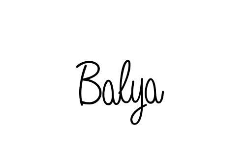 You should practise on your own different ways (Angelique-Rose-font-FFP) to write your name (Balya) in signature. don't let someone else do it for you. Balya signature style 5 images and pictures png