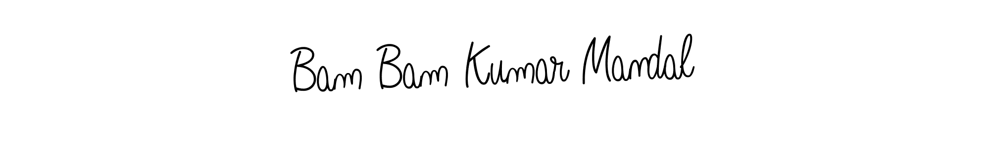 Bam Bam Kumar Mandal stylish signature style. Best Handwritten Sign (Angelique-Rose-font-FFP) for my name. Handwritten Signature Collection Ideas for my name Bam Bam Kumar Mandal. Bam Bam Kumar Mandal signature style 5 images and pictures png