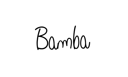 Bamba stylish signature style. Best Handwritten Sign (Angelique-Rose-font-FFP) for my name. Handwritten Signature Collection Ideas for my name Bamba. Bamba signature style 5 images and pictures png