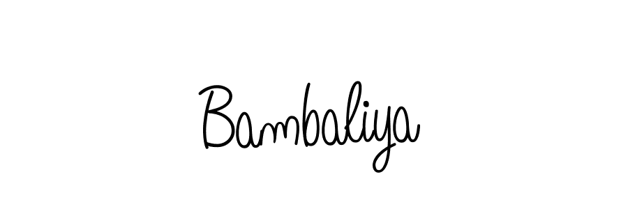 How to make Bambaliya name signature. Use Angelique-Rose-font-FFP style for creating short signs online. This is the latest handwritten sign. Bambaliya signature style 5 images and pictures png
