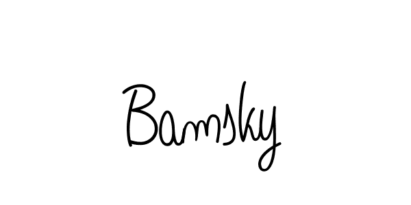 How to Draw Bamsky signature style? Angelique-Rose-font-FFP is a latest design signature styles for name Bamsky. Bamsky signature style 5 images and pictures png