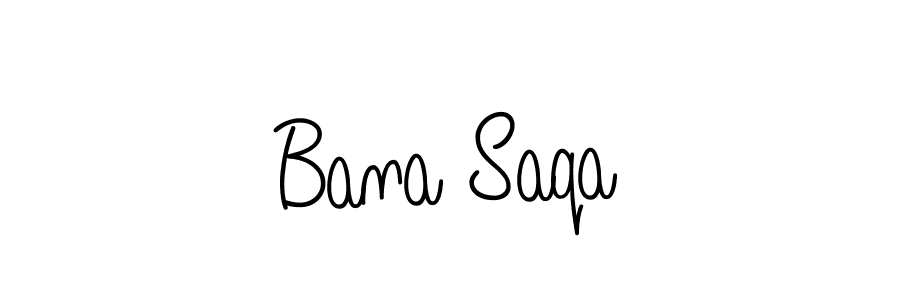 Bana Saqa stylish signature style. Best Handwritten Sign (Angelique-Rose-font-FFP) for my name. Handwritten Signature Collection Ideas for my name Bana Saqa. Bana Saqa signature style 5 images and pictures png