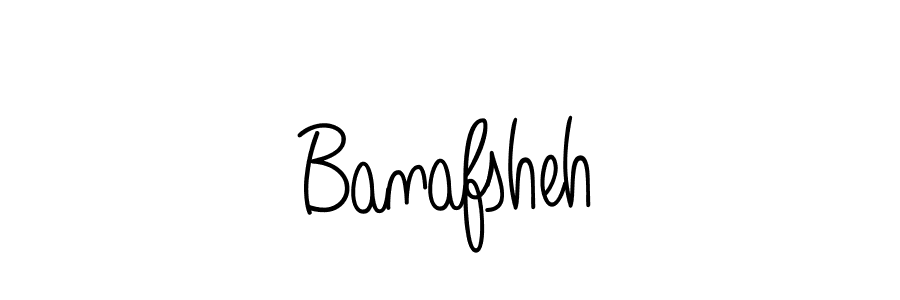 Make a beautiful signature design for name Banafsheh. With this signature (Angelique-Rose-font-FFP) style, you can create a handwritten signature for free. Banafsheh signature style 5 images and pictures png