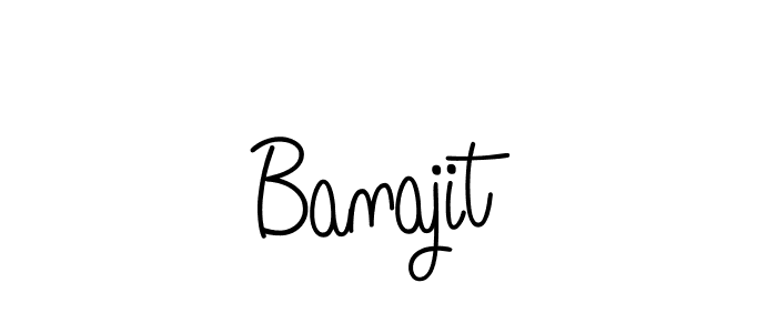 How to make Banajit name signature. Use Angelique-Rose-font-FFP style for creating short signs online. This is the latest handwritten sign. Banajit signature style 5 images and pictures png