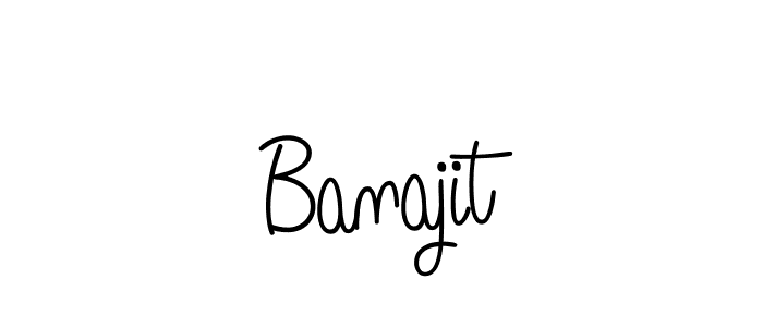 How to make Banajit name signature. Use Angelique-Rose-font-FFP style for creating short signs online. This is the latest handwritten sign. Banajit signature style 5 images and pictures png