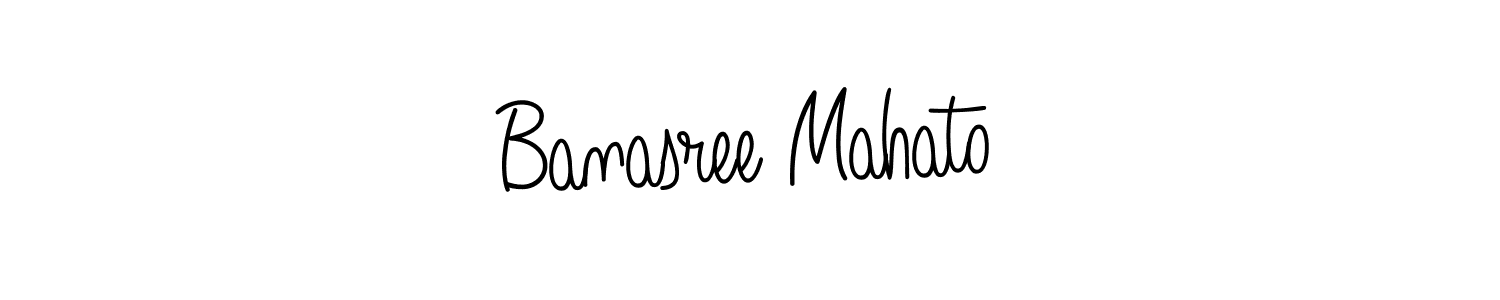 Make a beautiful signature design for name Banasree Mahato. With this signature (Angelique-Rose-font-FFP) style, you can create a handwritten signature for free. Banasree Mahato signature style 5 images and pictures png