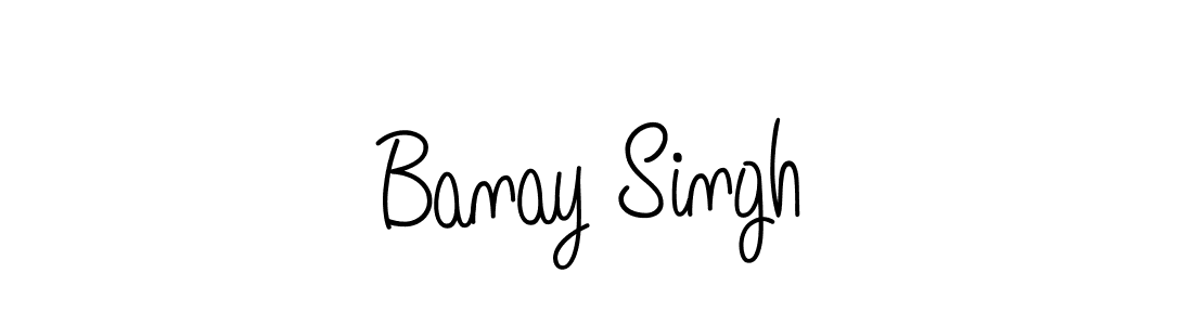 You should practise on your own different ways (Angelique-Rose-font-FFP) to write your name (Banay Singh) in signature. don't let someone else do it for you. Banay Singh signature style 5 images and pictures png