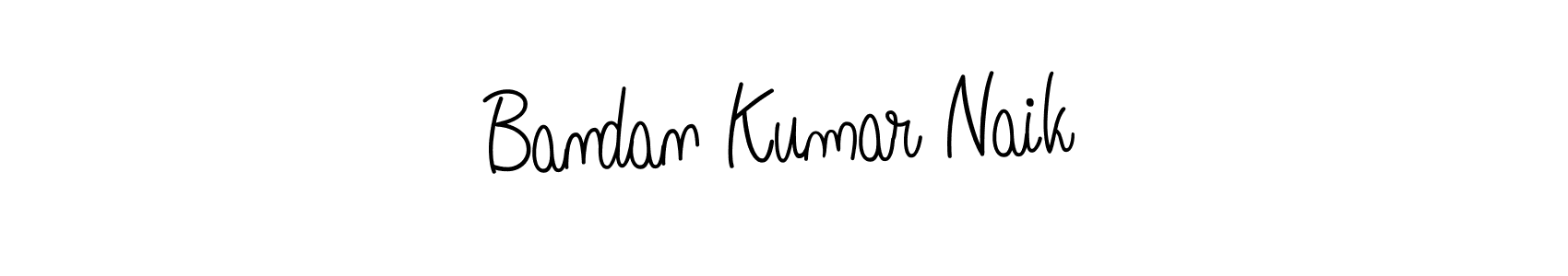 Use a signature maker to create a handwritten signature online. With this signature software, you can design (Angelique-Rose-font-FFP) your own signature for name Bandan Kumar Naik. Bandan Kumar Naik signature style 5 images and pictures png