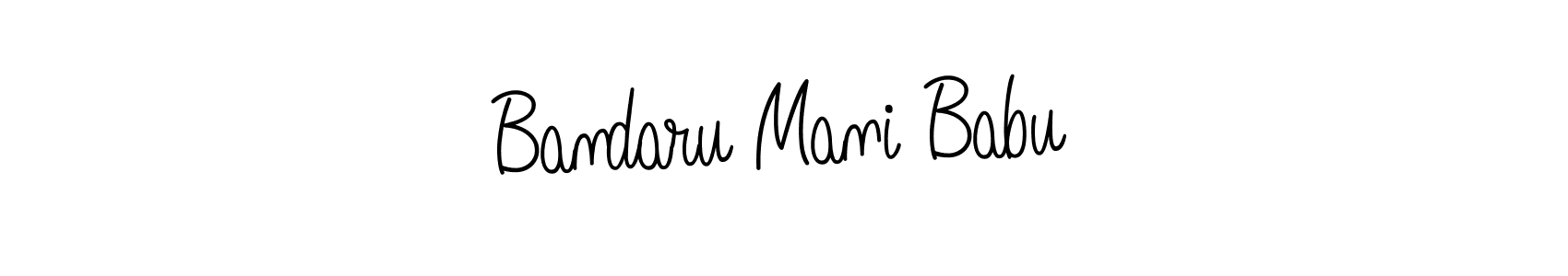 Bandaru Mani Babu stylish signature style. Best Handwritten Sign (Angelique-Rose-font-FFP) for my name. Handwritten Signature Collection Ideas for my name Bandaru Mani Babu. Bandaru Mani Babu signature style 5 images and pictures png