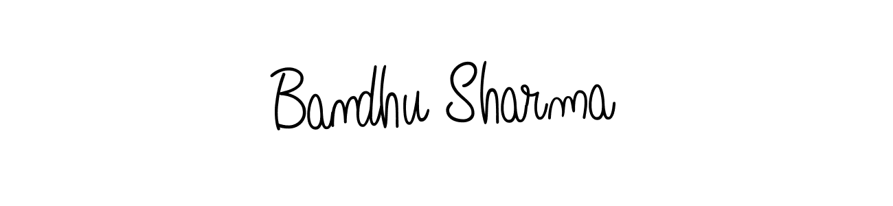 How to make Bandhu Sharma signature? Angelique-Rose-font-FFP is a professional autograph style. Create handwritten signature for Bandhu Sharma name. Bandhu Sharma signature style 5 images and pictures png