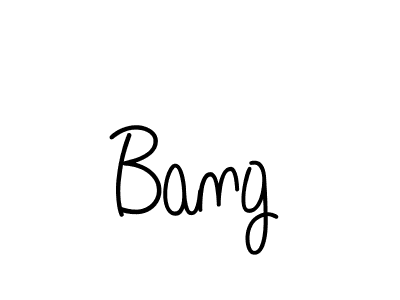 Use a signature maker to create a handwritten signature online. With this signature software, you can design (Angelique-Rose-font-FFP) your own signature for name Bang. Bang signature style 5 images and pictures png