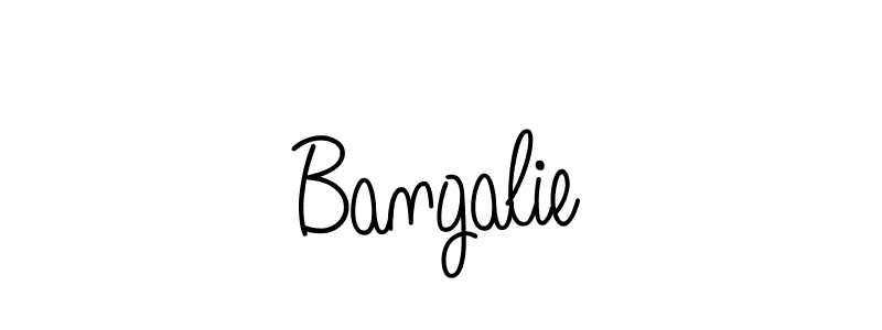 Make a beautiful signature design for name Bangalie. With this signature (Angelique-Rose-font-FFP) style, you can create a handwritten signature for free. Bangalie signature style 5 images and pictures png