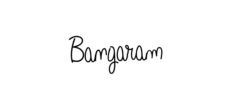 Design your own signature with our free online signature maker. With this signature software, you can create a handwritten (Angelique-Rose-font-FFP) signature for name Bangaram. Bangaram signature style 5 images and pictures png