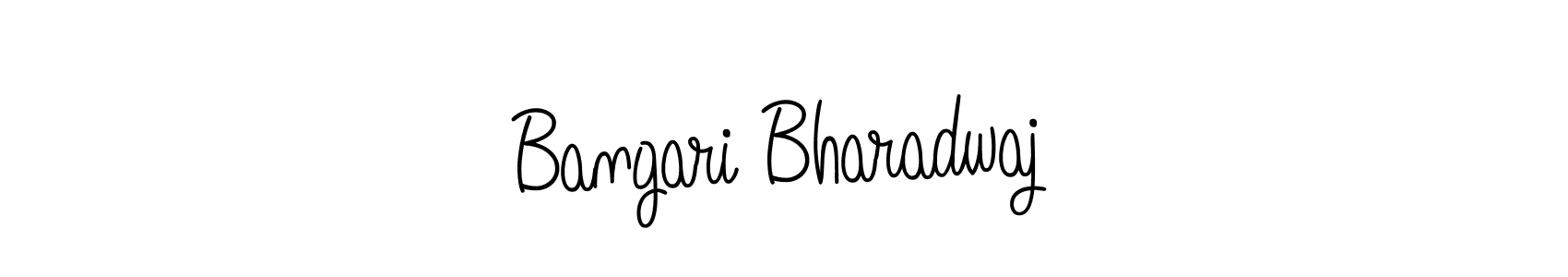 Bangari Bharadwaj stylish signature style. Best Handwritten Sign (Angelique-Rose-font-FFP) for my name. Handwritten Signature Collection Ideas for my name Bangari Bharadwaj. Bangari Bharadwaj signature style 5 images and pictures png