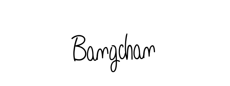 The best way (Angelique-Rose-font-FFP) to make a short signature is to pick only two or three words in your name. The name Bangchan include a total of six letters. For converting this name. Bangchan signature style 5 images and pictures png