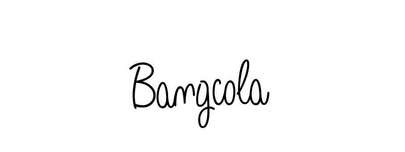 Make a beautiful signature design for name Bangcola. With this signature (Angelique-Rose-font-FFP) style, you can create a handwritten signature for free. Bangcola signature style 5 images and pictures png