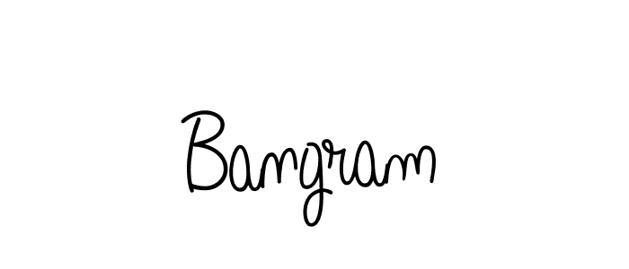 Bangram stylish signature style. Best Handwritten Sign (Angelique-Rose-font-FFP) for my name. Handwritten Signature Collection Ideas for my name Bangram. Bangram signature style 5 images and pictures png