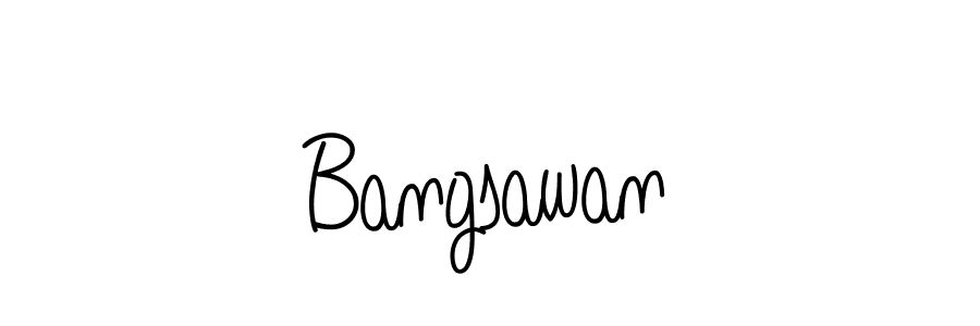 Use a signature maker to create a handwritten signature online. With this signature software, you can design (Angelique-Rose-font-FFP) your own signature for name Bangsawan. Bangsawan signature style 5 images and pictures png