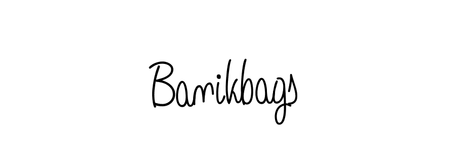 How to make Banikbags name signature. Use Angelique-Rose-font-FFP style for creating short signs online. This is the latest handwritten sign. Banikbags signature style 5 images and pictures png