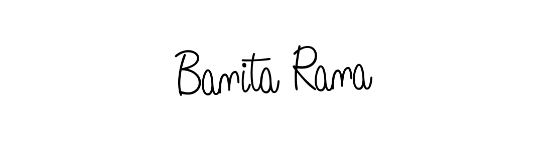 Also we have Banita Rana name is the best signature style. Create professional handwritten signature collection using Angelique-Rose-font-FFP autograph style. Banita Rana signature style 5 images and pictures png