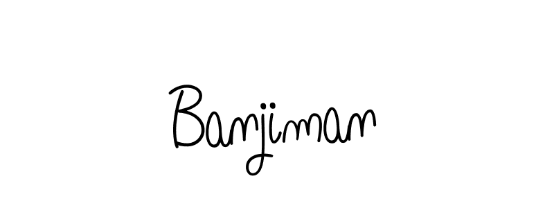 The best way (Angelique-Rose-font-FFP) to make a short signature is to pick only two or three words in your name. The name Banjiman include a total of six letters. For converting this name. Banjiman signature style 5 images and pictures png