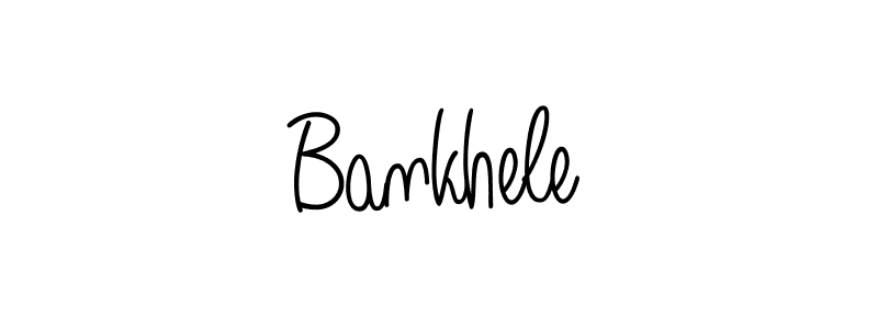 How to Draw Bankhele signature style? Angelique-Rose-font-FFP is a latest design signature styles for name Bankhele. Bankhele signature style 5 images and pictures png