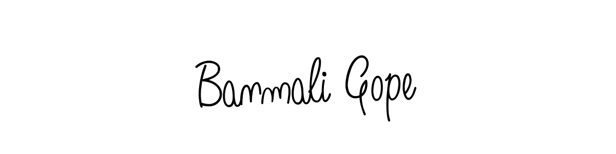 You should practise on your own different ways (Angelique-Rose-font-FFP) to write your name (Banmali Gope) in signature. don't let someone else do it for you. Banmali Gope signature style 5 images and pictures png