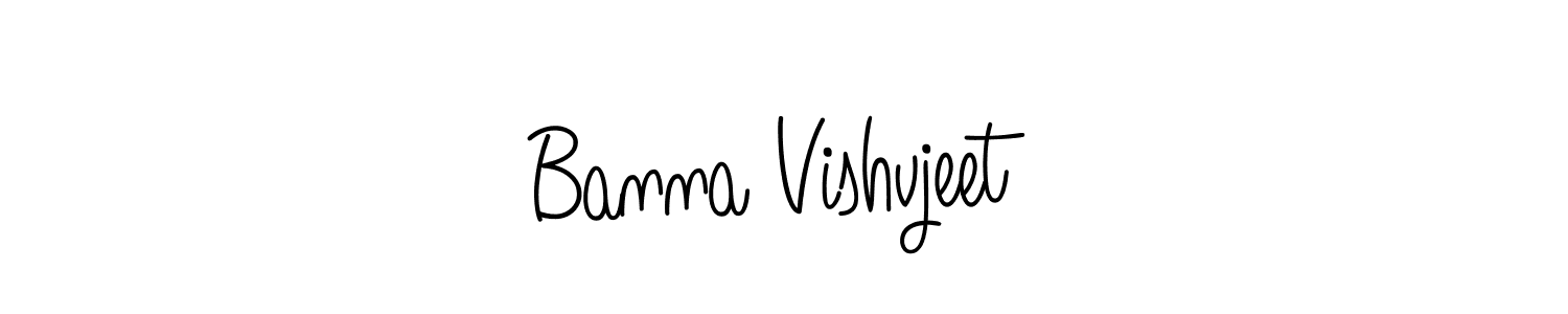 Once you've used our free online signature maker to create your best signature Angelique-Rose-font-FFP style, it's time to enjoy all of the benefits that Banna Vishvjeet name signing documents. Banna Vishvjeet signature style 5 images and pictures png