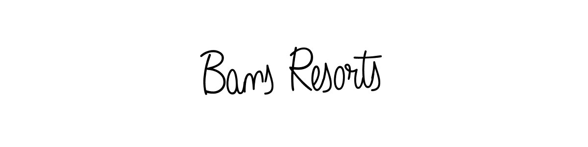 Bans Resorts stylish signature style. Best Handwritten Sign (Angelique-Rose-font-FFP) for my name. Handwritten Signature Collection Ideas for my name Bans Resorts. Bans Resorts signature style 5 images and pictures png