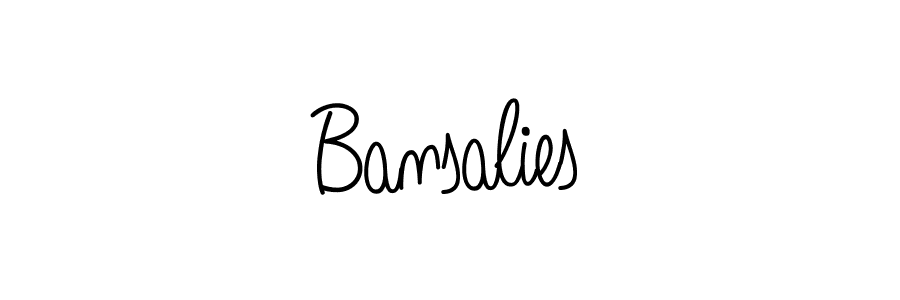 Make a short Bansalies signature style. Manage your documents anywhere anytime using Angelique-Rose-font-FFP. Create and add eSignatures, submit forms, share and send files easily. Bansalies signature style 5 images and pictures png