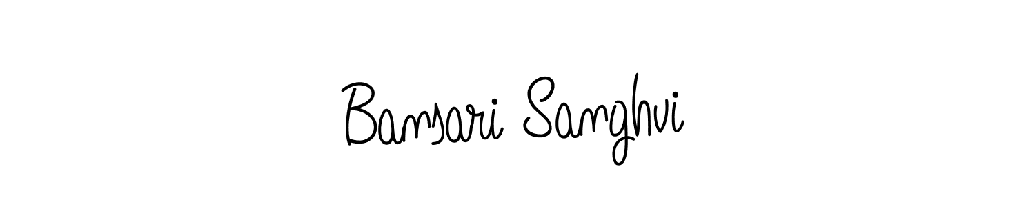 Make a beautiful signature design for name Bansari Sanghvi. Use this online signature maker to create a handwritten signature for free. Bansari Sanghvi signature style 5 images and pictures png