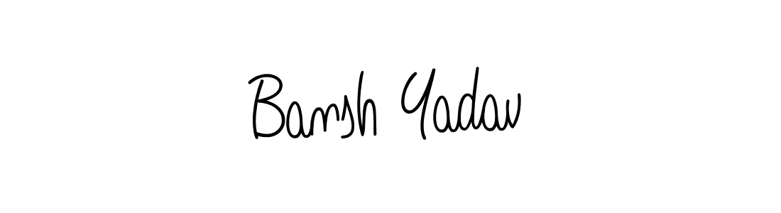 Create a beautiful signature design for name Bansh Yadav. With this signature (Angelique-Rose-font-FFP) fonts, you can make a handwritten signature for free. Bansh Yadav signature style 5 images and pictures png