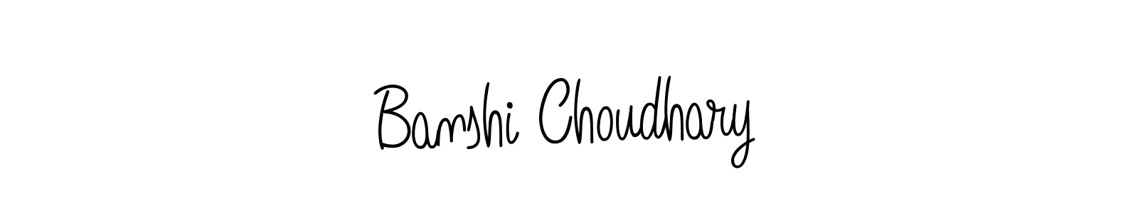 Banshi Choudhary stylish signature style. Best Handwritten Sign (Angelique-Rose-font-FFP) for my name. Handwritten Signature Collection Ideas for my name Banshi Choudhary. Banshi Choudhary signature style 5 images and pictures png