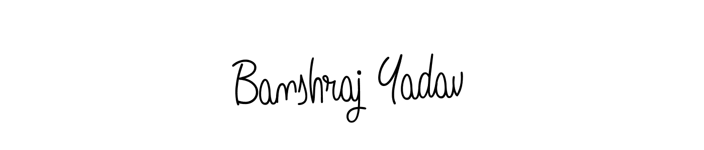 How to Draw Banshraj Yadav signature style? Angelique-Rose-font-FFP is a latest design signature styles for name Banshraj Yadav. Banshraj Yadav signature style 5 images and pictures png