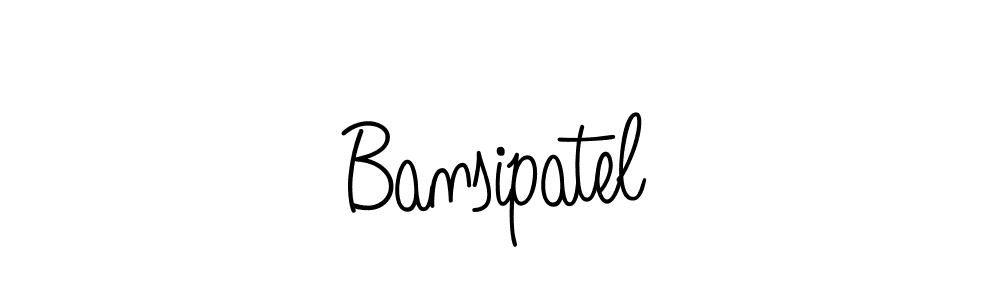 You should practise on your own different ways (Angelique-Rose-font-FFP) to write your name (Bansipatel) in signature. don't let someone else do it for you. Bansipatel signature style 5 images and pictures png