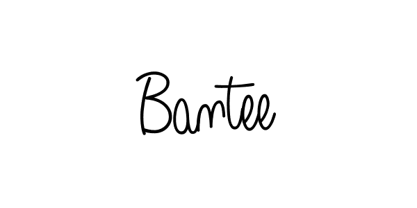 You should practise on your own different ways (Angelique-Rose-font-FFP) to write your name (Bantee) in signature. don't let someone else do it for you. Bantee signature style 5 images and pictures png