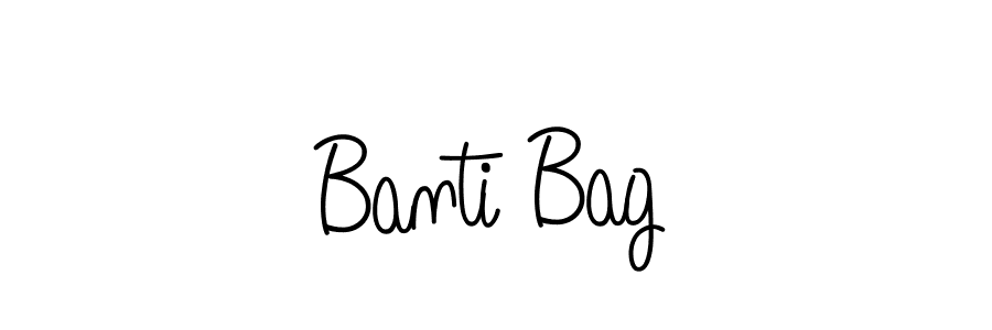 You should practise on your own different ways (Angelique-Rose-font-FFP) to write your name (Banti Bag) in signature. don't let someone else do it for you. Banti Bag signature style 5 images and pictures png