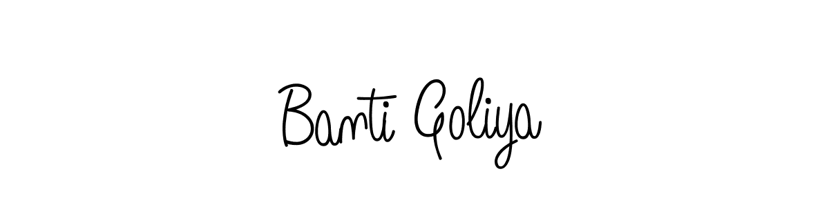 if you are searching for the best signature style for your name Banti Goliya. so please give up your signature search. here we have designed multiple signature styles  using Angelique-Rose-font-FFP. Banti Goliya signature style 5 images and pictures png