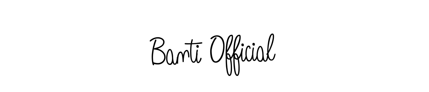 How to make Banti Official name signature. Use Angelique-Rose-font-FFP style for creating short signs online. This is the latest handwritten sign. Banti Official signature style 5 images and pictures png
