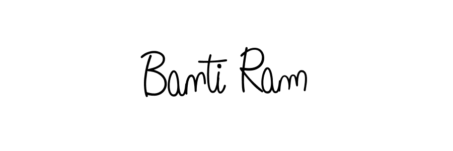 Make a beautiful signature design for name Banti Ram. With this signature (Angelique-Rose-font-FFP) style, you can create a handwritten signature for free. Banti Ram signature style 5 images and pictures png