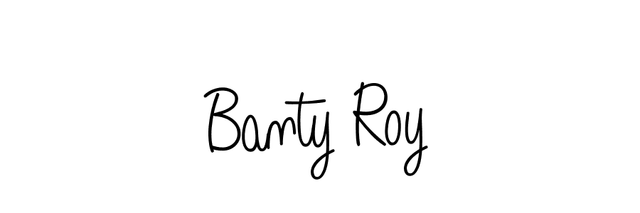 How to make Banty Roy name signature. Use Angelique-Rose-font-FFP style for creating short signs online. This is the latest handwritten sign. Banty Roy signature style 5 images and pictures png