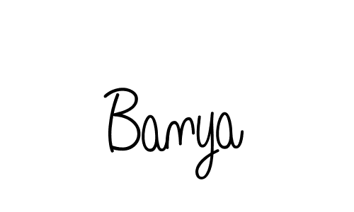 Design your own signature with our free online signature maker. With this signature software, you can create a handwritten (Angelique-Rose-font-FFP) signature for name Banya. Banya signature style 5 images and pictures png