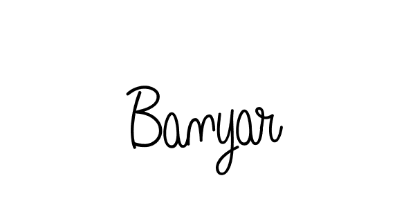 Make a beautiful signature design for name Banyar. With this signature (Angelique-Rose-font-FFP) style, you can create a handwritten signature for free. Banyar signature style 5 images and pictures png