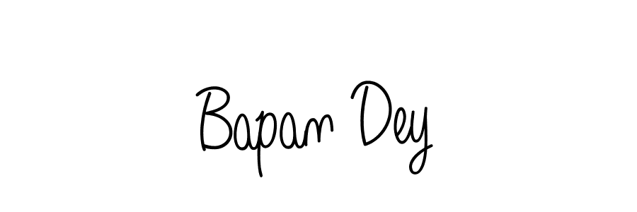 Design your own signature with our free online signature maker. With this signature software, you can create a handwritten (Angelique-Rose-font-FFP) signature for name Bapan Dey. Bapan Dey signature style 5 images and pictures png